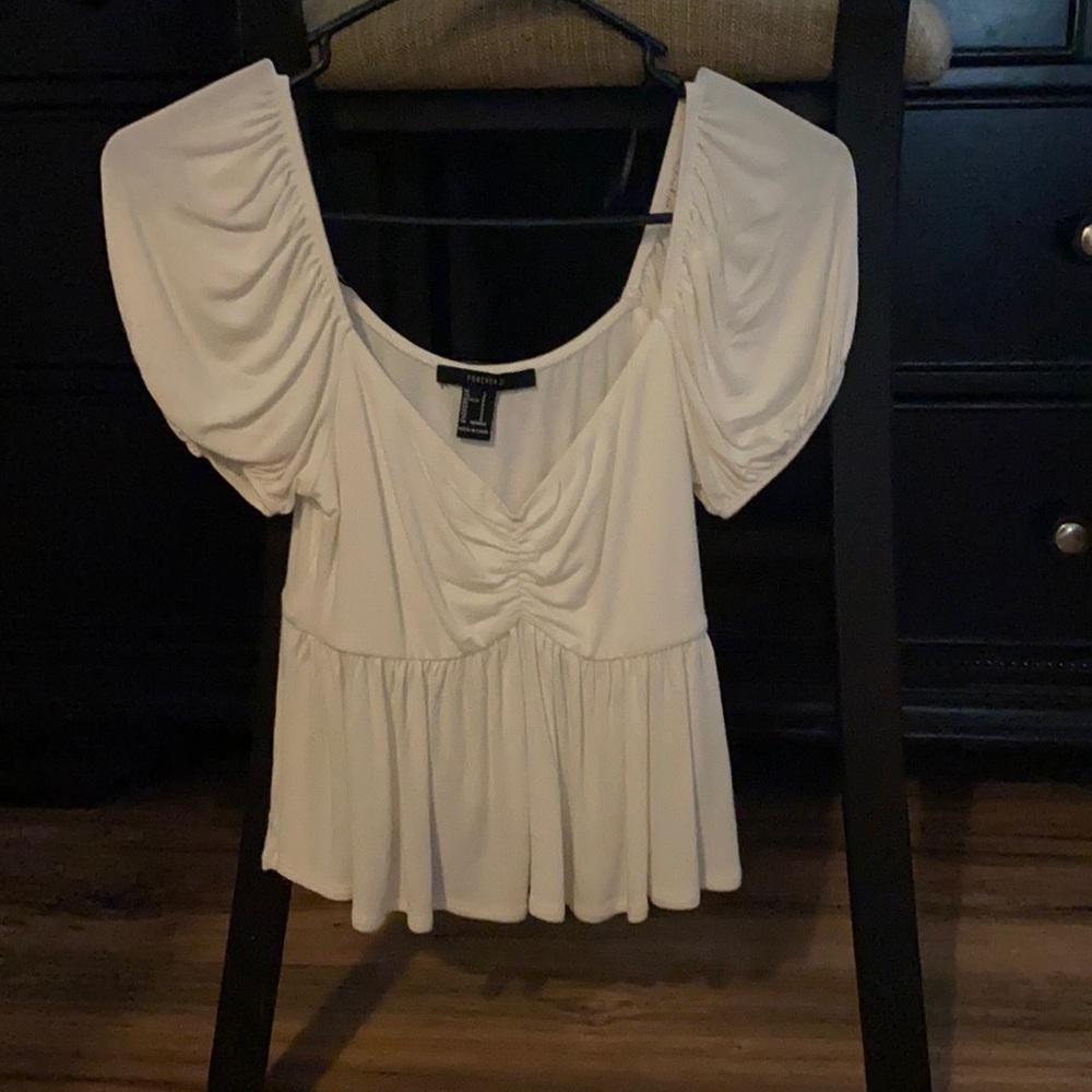 White Off shoulder Top